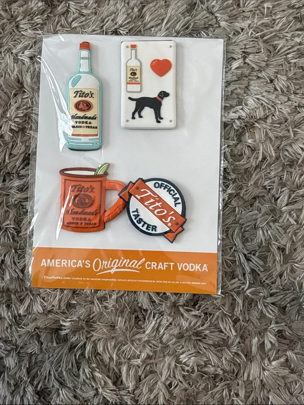 Tito's Branded Magnet Gift Set - Orange and White Accents